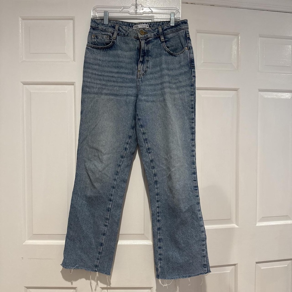 Zara Blue Straight-Leg Women's Jeans